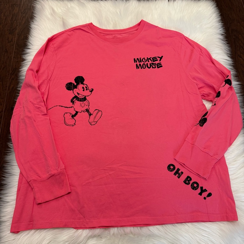 Disney Mickey Mouse Vintage Long Sleeve T-Shirt for Adults XXL